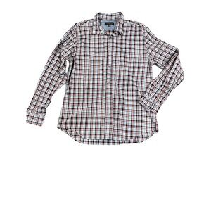 Banana Republic Mens XL Tailored Slim Fit Soft Wash Long Sleeve Plaid Shirt